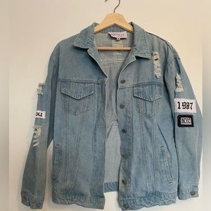 Kate Hewko | custom denim jacket